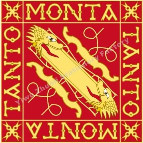 Spain Royal Guidons Flag 4x4ft 120x120CM Polyester Bend Catholic Monarchs (Obverse) Banner