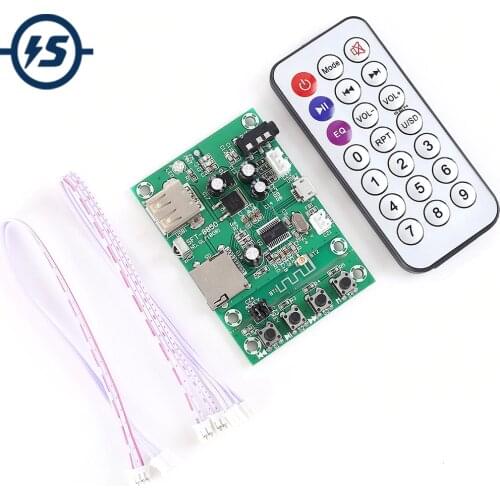 FM Receiver Wireless Bluetooth Module V4.2 Decoder Board Module for MP3 APE FLAC WAV Support USB TF Card FM Receiver