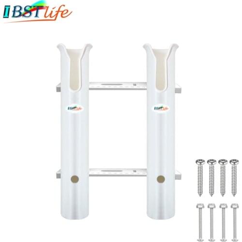 IBST LIFE 2 Tubes Link White plastic fishing rod holders fishing rod racks socket for boat marine fishing box kayak boat yacht