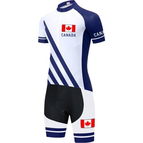 CANADA National Team Cycling Skinsuit Set 2021 Breathable Mountain Bike MTB Bicycle Cycling Uniform Road Bike Racing Sportswear