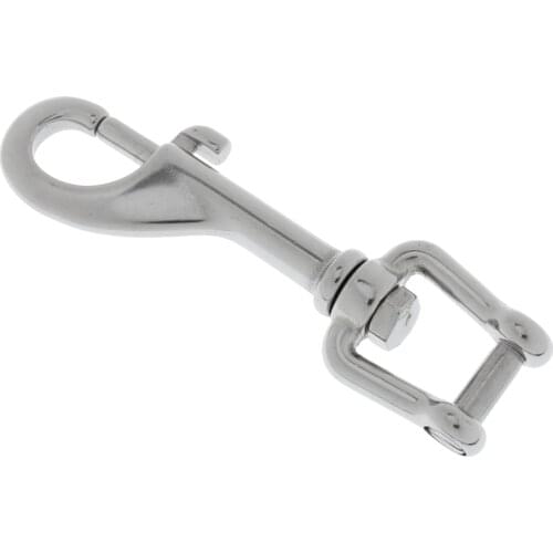 Lovoski 3.9" Marine 316 Stainless Steel Swivel Shackle Eye Bolt Snap Hook