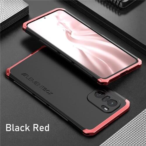 360 Full Protection Metal Armor Case For Xiaomi Redmi K40 Pro Case Shockproof Aluminum K40 Full Cover Funda For Redmi K40 Case