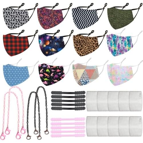 2020 New Masking Masks Set Elastic Bands Cord Lanyard Strap Extender Strap Earloop Locks Decoration Women Man,c14351