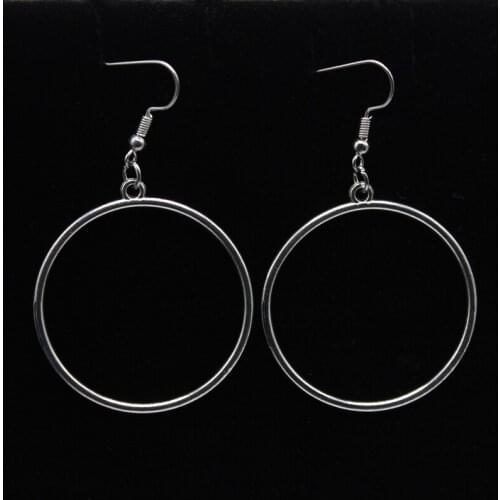 New Fashion Handmade Simple Design Big Hoop Earrings Women Earrings