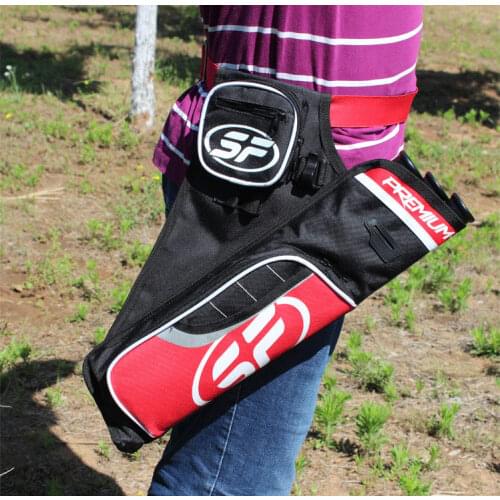 New 3 Tube Quiver Adjustable Canvas Black/ Red /Blue 3 Colour SF Arrows Quiver for Recurve/ Compound Bow Hunting Archery