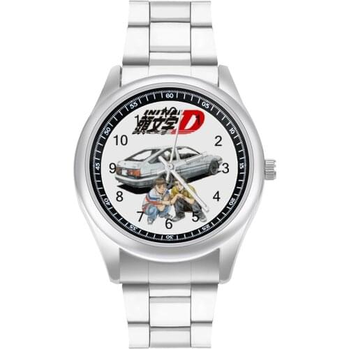 Initial D Quartz Watch Business Exclusive Wrist Watch Stainless Design Cheap Girl Wristwatch