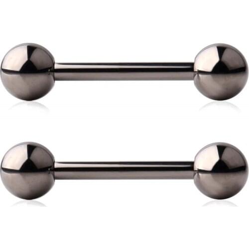 Grade 23 Titanium Externally Threaded Nipple Shield Barbell Ring Bar Body Piercing 14G 16G 2-6PCS