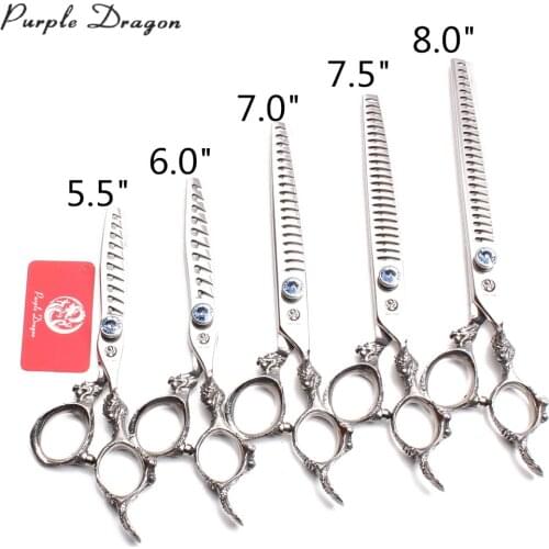 5.5" 6" 7" 7.5" 8" 440C Dog Scissors Straight Shears Thinninng Shears Professional Pet Scissors Dog Grooming Scissors Kit Z9107
