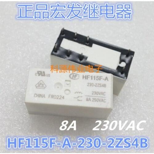Relay HF HF115F-A 230-2ZS4B(555) 8PIN 8A 230VAC