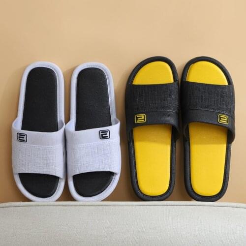 New Men Woman Slippers Sandals Summer Fashion Couple Shoes Korean Beach Slippers Men Flip Flop Non-slip Home Slipper 2021