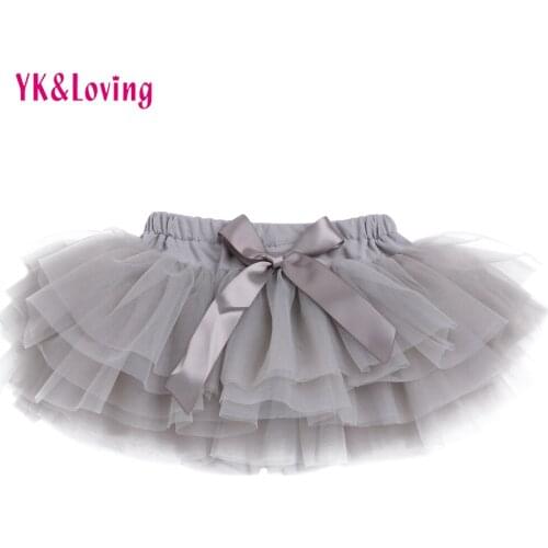 Baby Bloomer Blue/Gray Cotton Ruffle Skirt Pant Shorts Newborn Diaper Cover Toddler Pettiskirt 0-24 Months Kids Outfit