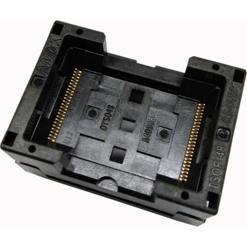 TSOP48-0.5 Open Top Burn in Socket IC Test Socket Standard tsop48 IC354-048-D31/35P Programmer Adapter Wholesale