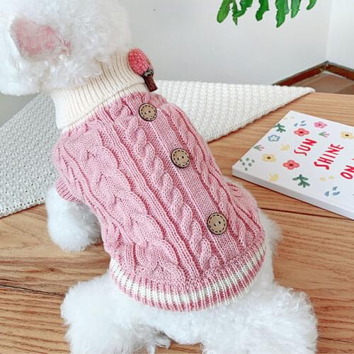 Winter Dog Sweater Dog Clothes for Small Dogs Cat Puppy Clothing Knit Apparel Yorkshire Bichon Schnauzer Pet Costumes Outfit