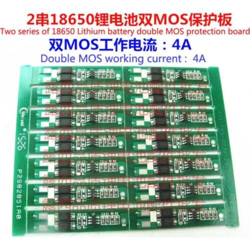 10pcs/lot 18650 Panels 7.4 V Battery Board Double Section Two Section 2 Lithium Batteries Double Mos Plate Wholesale