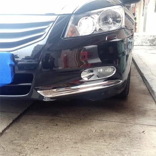 2PCS For Honda Accord 2011-2012 ABS Chrome Car Front Headlight Fog Lamp Eyelid Eyebrow Cover Trim Moldings Car Styling