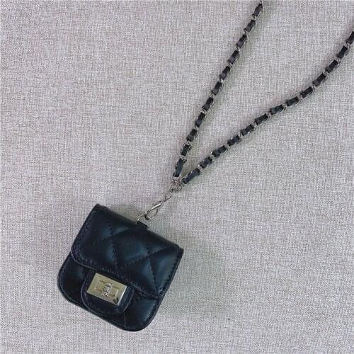 2021 New Net Celebrity with The Same Leather Mini Rhombus Chain Mobile Phone Bag Hanging Neck Mini Bag