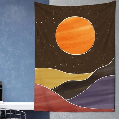 2021New Japanese Style Tapestry Natural Scenery Mountain Wall Hanging Hippie Tapestry Wall Carpets Beauty Psychedelic Tap