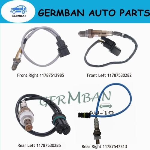 4PCS upstream&Downstream Oxygen Sensor 11787530285 11787547313 11787530282 0258007273 For 2006-12 BMW 320I E90 X3 E85 E87 3.5L