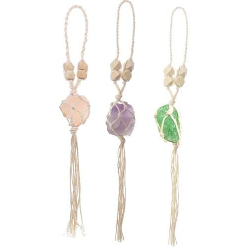 7 Chakra Natural Stone Feng Shui Hanging Ornament for Home Window Wall Decoratiion