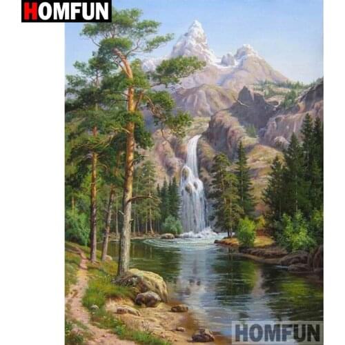 HOMFUN Full Square/Round Drill 5D DIY Diamond Painting "landscape" Embroidery Cross Stitch 5D Home Decor A00693