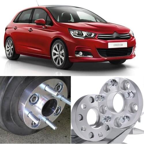 For Citroen Series Auto Wheel Spacer Teeze 4pcs 4X108 65.1CB 25mm Thick Hubcenteric Wheel Spacer Adapters High Quality