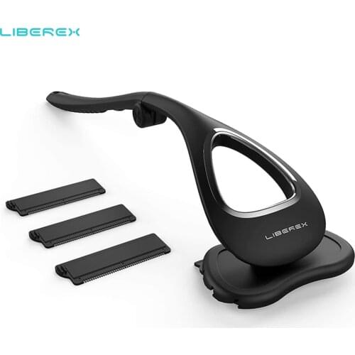 Liberex Back Shaver for Men Folded Razor Dry Wet Shaving Manual Hair Removal 18 Inch Adjustable 6 Blades Body Groomer Trimmer