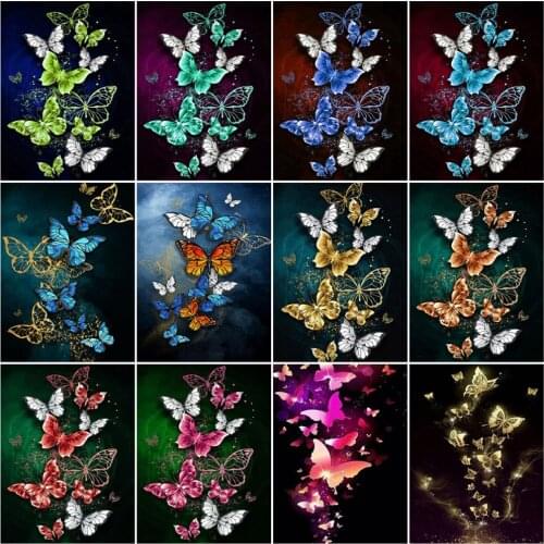 CraftArtGo Painting By Numbers Beautiful flowers On Canvas HandPainted Gift Picture By Number Waterfall Kits Home Decoration