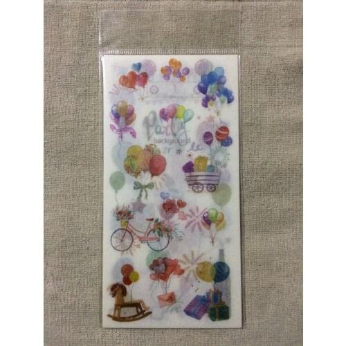 Happy travel decorative sticker(1pack=6pieces)