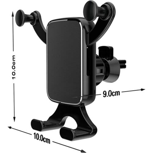 Car Phone Bracket Car Outlet Gravity Mount Holder Horizontal Vertical Screen Phone Stand JR Deals