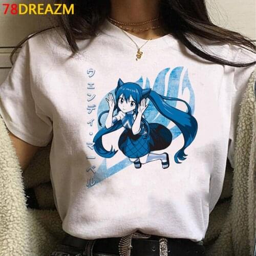 Fairy Tail t shirt tshirt women tumblr white t shirt plus size couple harajuku kawaii summer top top tees kawaii