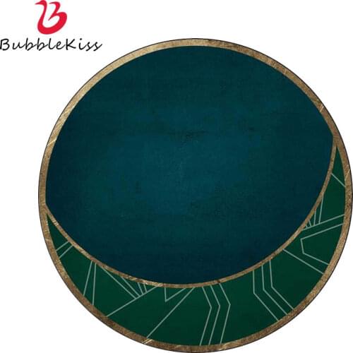 Bubble Kiss Carpets For Living Room Nordic Light Luxury Green Round Creativity Bedroom Home Decor Rug Customized Large Floor Mat