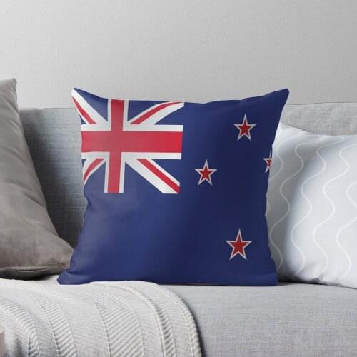 New Zealand flag Throw Pillow Cushion Cover Polyester throw pillows case on sofa home living room car seat decor 45x45cm