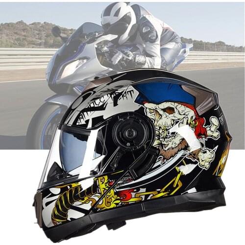 2020 New Flip Up Motorcycle Helmet Double Lense Full Face Helmet Casco Racing Capacete Man Womens