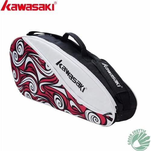 2021 New Kawasaki Badminton Bag Racket Bag Sports Single Shoulder (for 3 Rackets) Tennis Bag Sports Bag KBB-8338 KBB-8339