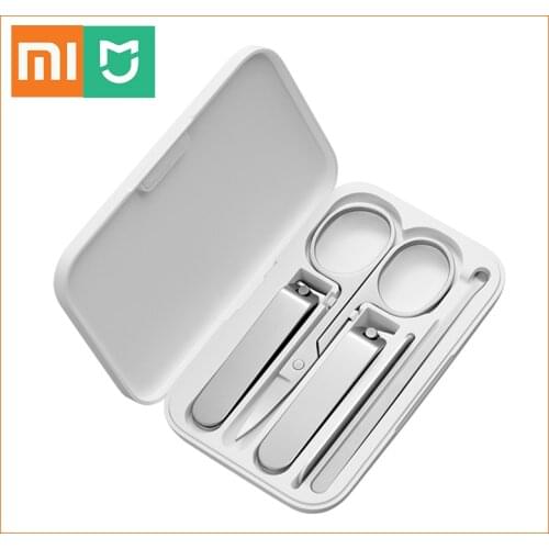 Original Xiaomi mijia Manicure Nail Clippers 5pcs/set Pedicure Portable Travel Hygiene Kit Stainless Steel Nail Cutter Tool Set
