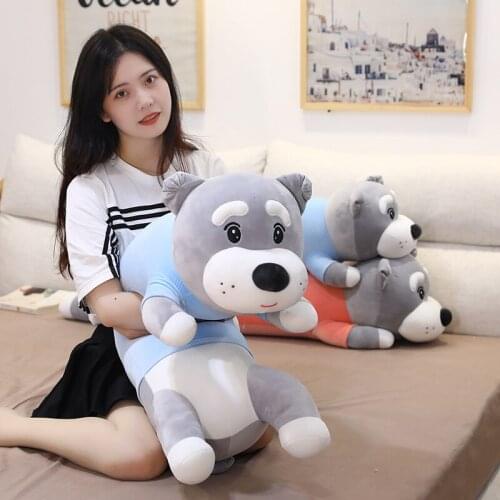 90cm Kawaii Dog Plushie Toys Stuffed Animal Soft Sleeping Pillow Toys for Girls Chilldren Birthday Valentine Gifts Xmas Present