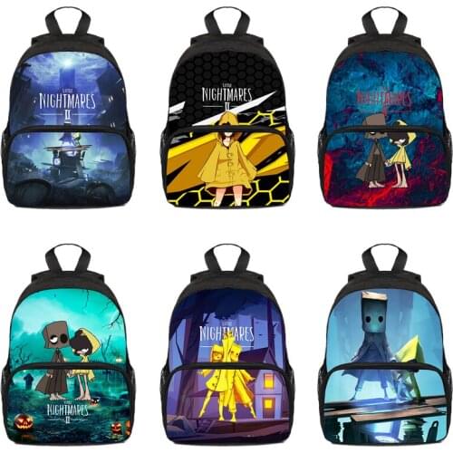 3D Little Nightmares 2 Backpack Boys Girls High Quality School Bag Children Kawaii Book Bag Teenager Travel Bags Cartoon Mochila