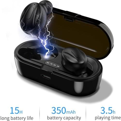 Sports Hifi Wireless Headphone Noise Canceling Tws Hands Free Bluetooth Phone Ear Earphone Multi-function Button Control Earbuds