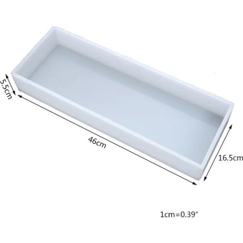 Super Large Rectangular Silicone Molds 3D Rectangle Resin Art Mould Craft Tools 85LF