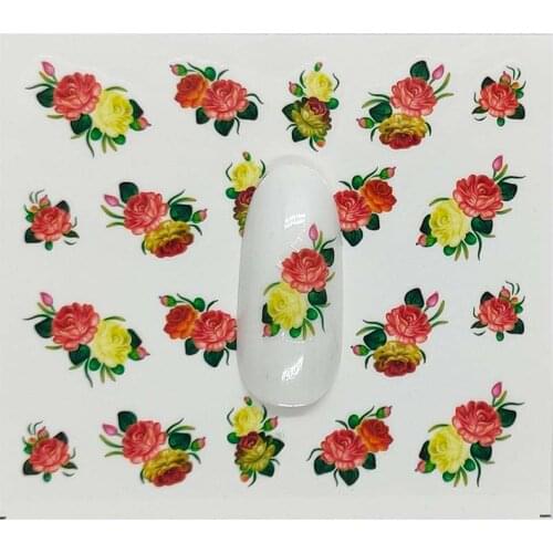 B07 Nail Decorations Art Tips Water Transfers Perfume bottle bowknot Nail Sticker for Ladies Decals nail art tools