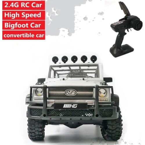 High speed four-wheel Driving 49cm large Size Off-road Climbing Vehicles 1:10 2.4G 4WD high simulation bigfoot rock crawel Car