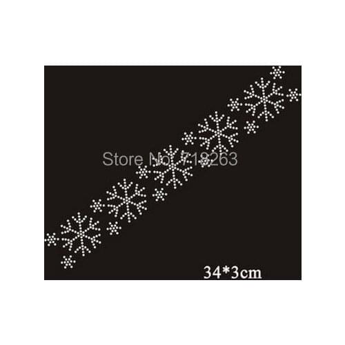 YX Free shippingnice many many snow image in angles hotfix rhinestones transfer image for cloth