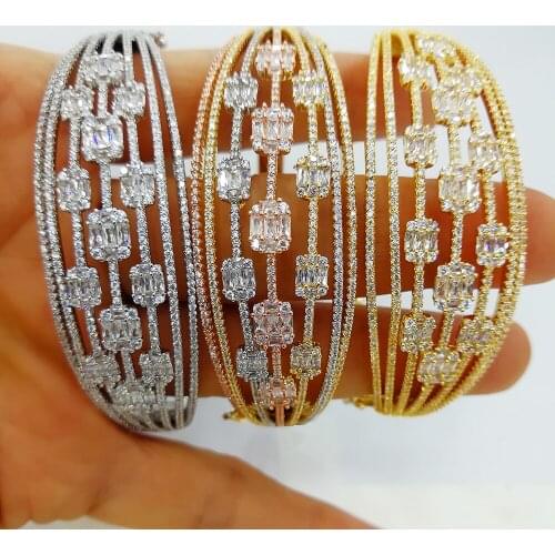 GODKI NEW LUXURY Crossover 7 ROWS Bracelet Bangle For Women Wedding Party Zircon Crystal Engagement DUBAI Bridal Jewelry Gifts