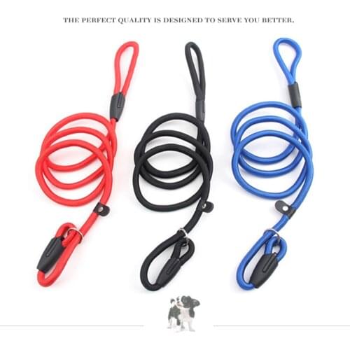 1.3m Useful Dogs Pet collar Traction Rope dog harness adjustable Woven Chain Leash supplies