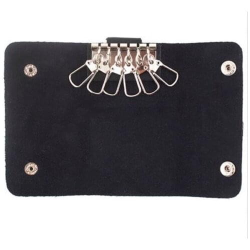 1PCS High Quality Mini PU Leather Car Housekeeper Holders Fashion Style Solid usable Key Wallets Bag