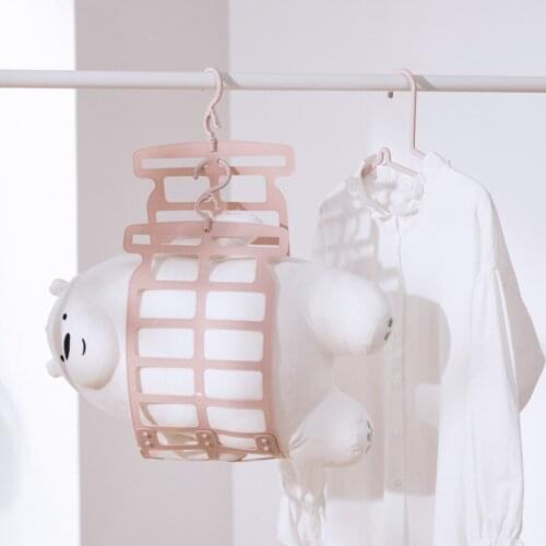 Balcony Drying Rack Grid Pillow Hanger for Pillow Doll Quilt Clothes Hanger