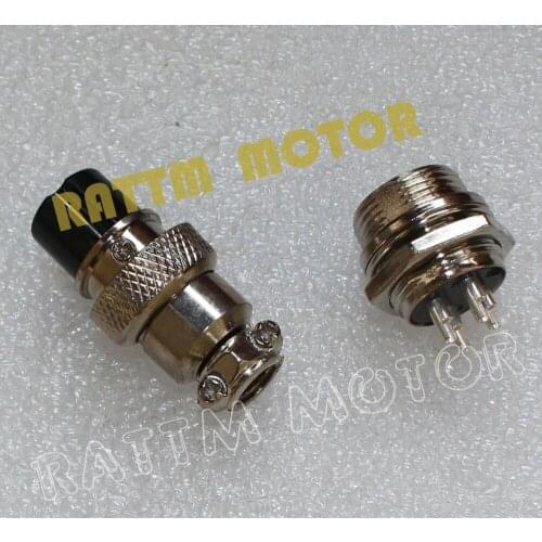 Free shipping GX-16 4 PIN 16mm viation Plug Male Female Panel Power Chassis Metal Connector