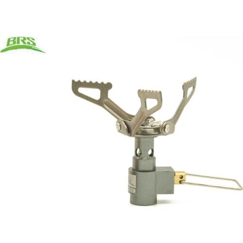 Brs-3000 Outdoor Camping Ultra-light Mini Gas Stoves Titanium Alloy Cooker Stove Connector Portable Picnic Free Gift Aaptor