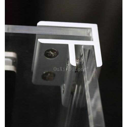DHL Shipping 200PCS Multi-functional Aluminum Alloy Glass Clamps Acrylic Showcase Clips Connectors No Drilling for 2~20mm