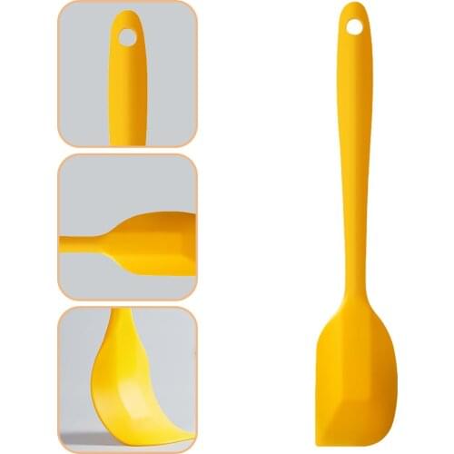 One-piece Silicone Spatula Heat-Resistant Kitchen Utensils Non-stick Cooking Baking Spatula Non-deformable Spatula